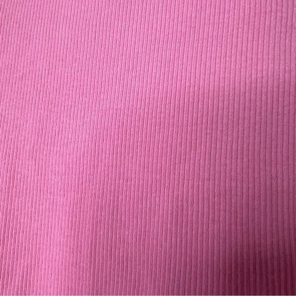 La senza button down top bubble gum pink with silver logo moose head embroidered - Picture 2 of 10